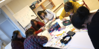 Le Club en pleine activité créative